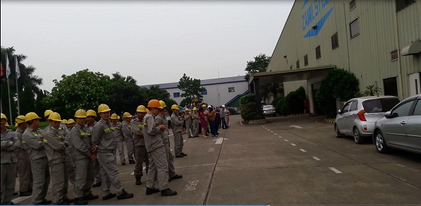 Zamil Steel Vietnam Exercice périodique de prévention des incendies