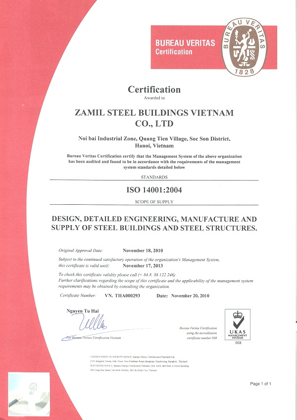 ISO 14001 & OHSAS 18001 achieved successfully